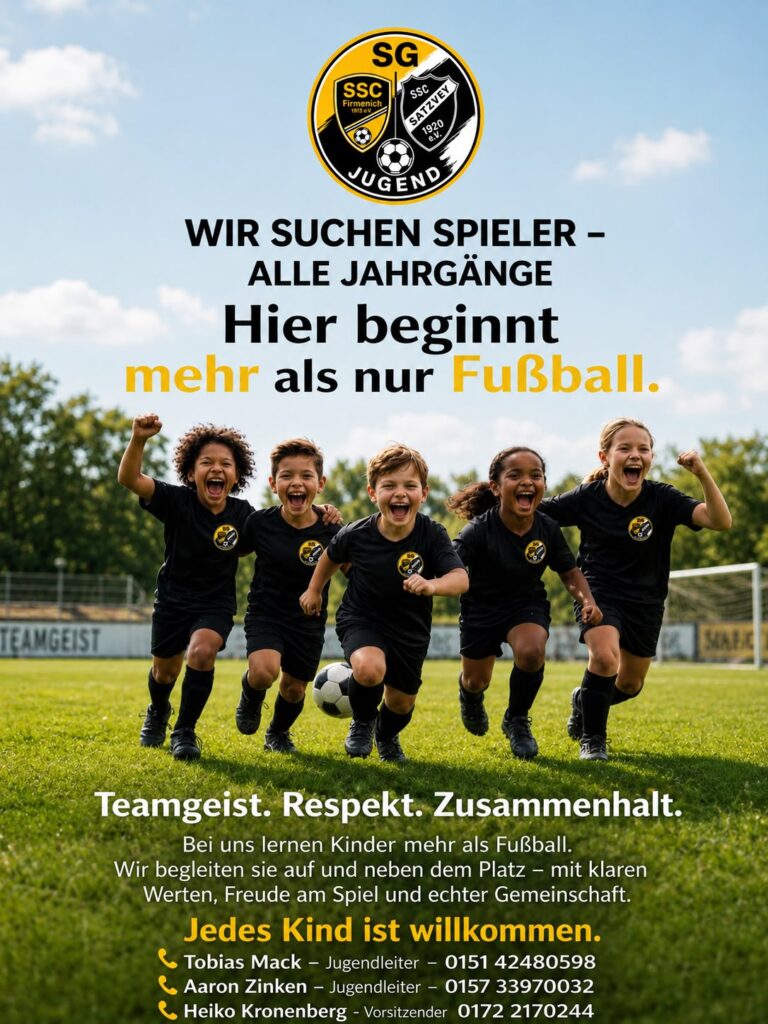 JSG Firmenich / Satzvey - wir suchen Spieler - alle Jahrgänge